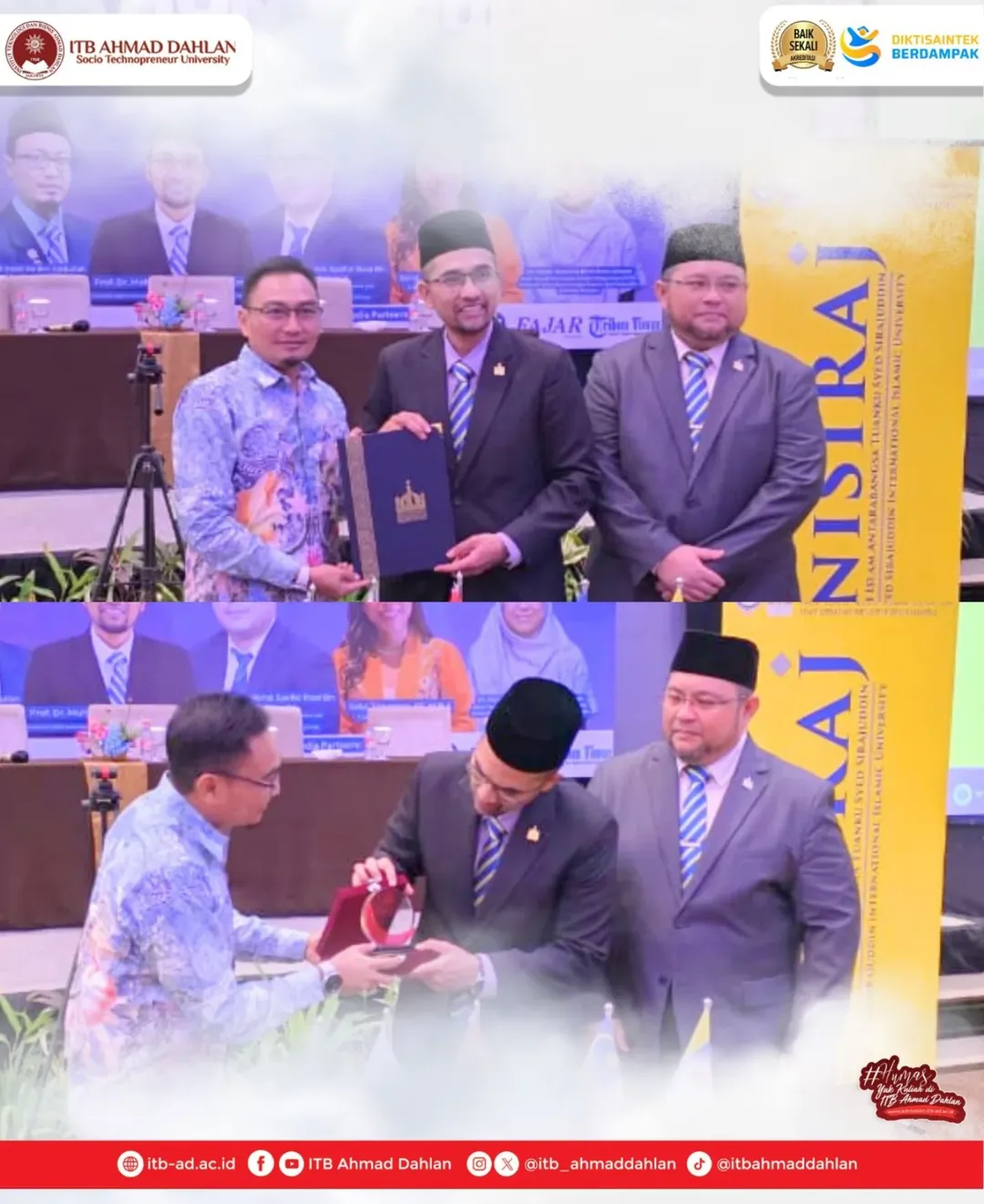ITB Ahmad Dahlan Jakarta Teken MoU Internasional dengan UniSIRAJ Malaysia.